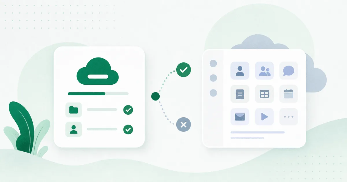 Illustration comparing VirtualDrive with larger bundled cloud storage ecosystems.